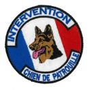 Ecusson rond INTERVENTION - CHIEN DE PATROUILLE