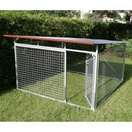 Toiture permanente pour enclos chiot grillag