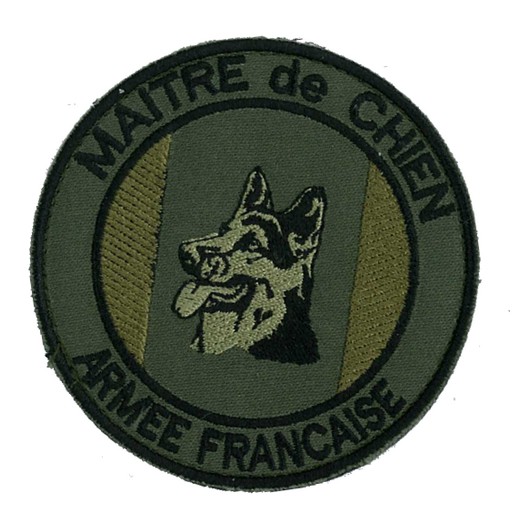 Ecusson "Maitre de Chien - Armée Française"