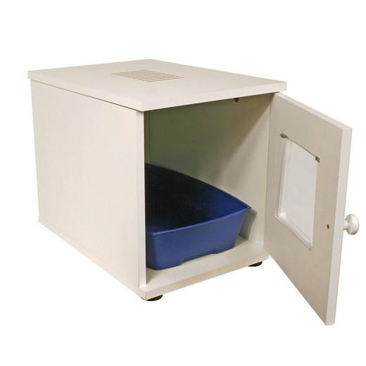 Maison De Toilette En Bois Pour Chat Bac A Litiere Maison De Toilette Et Litiere Vegetale Ou Cristaux Pour Chats Et Chatons Morin Accessoires Pour Chat