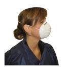 Masque coquille blanc anti-poussire