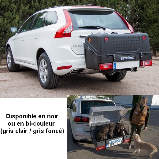 TowBox Dog - cage de transport pour chiens sur attelage.