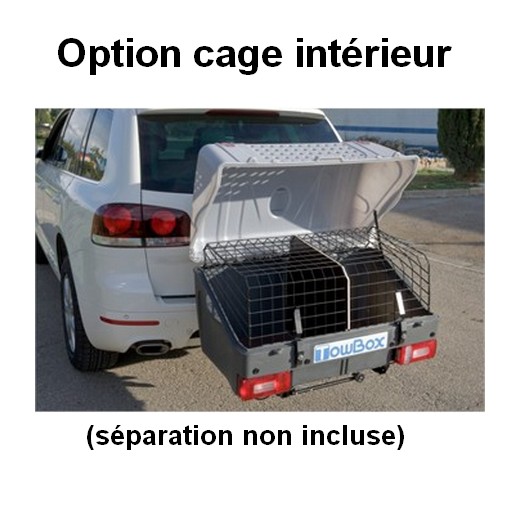 TowBox Dog - cage de transport pour chiens sur attelage.