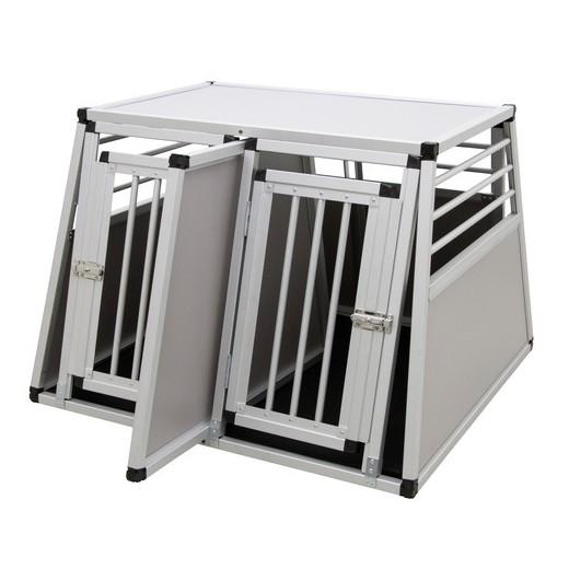 Cage transport ALU MDF caisse transport chien cage voiture - Ciel