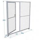 Cadre de chenil grillage 5/5 Pro - hauteur 2 m - image 1