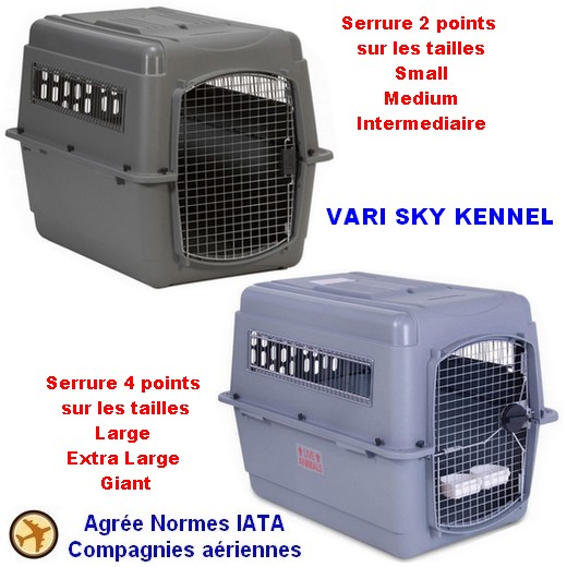 Cage de transport Vari Sky Kennel pour avion