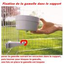 Gamelle + support de cage Crock Giant pour chiens et chats - image 5