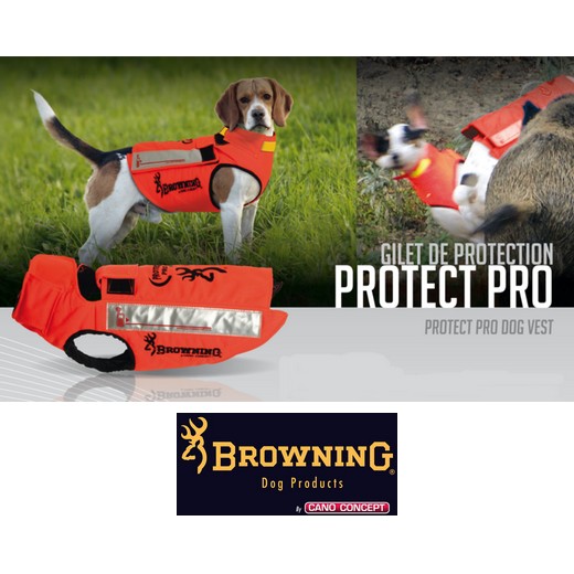 Gilet protection pour chiens en Kevlar Orange - PROTECT PRO - Cano-Concept