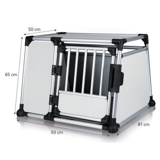 Cage de transport pour chien Alu Autobox - 93 x 65 x 81 cm