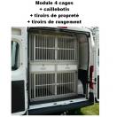 Cage de transport DogBox Pro - module 4 cages pour chiens - image 3