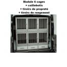 Cage de transport pour chiens DogBox Pro - module 6 cages