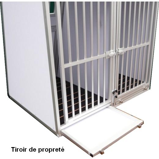 Cage de transport double en Aluminium pour deux chiens. Caisses de  transport Morin : Accessoires pour le voyage en voiture, train ou en avion pour  chien et chat