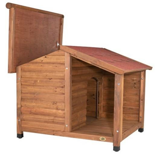 Niche Bois Chalet Natura Niche Bois Pour Chien Morin Accessoires Pour Chiens Niches Et Bancs De Couchage