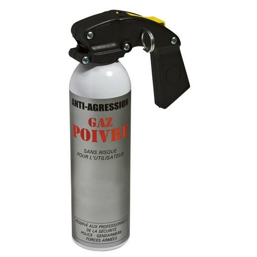 Aérosol anti agression Gaz Poivre pour les groupes cynophiles, forces de l’ordre, armée, sapeurs