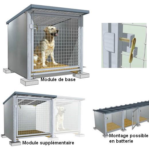 Enclos d'attente et de détente pour Chien en Kit - 300 / 300 / 183