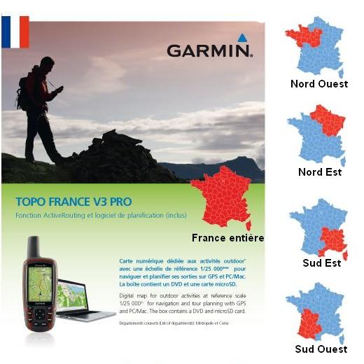 Carte de France Topographique Garmin