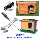 Option Montage pour niche bois