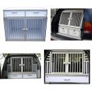 Cage de transport DogBox Pro double avec tiroir de rangement