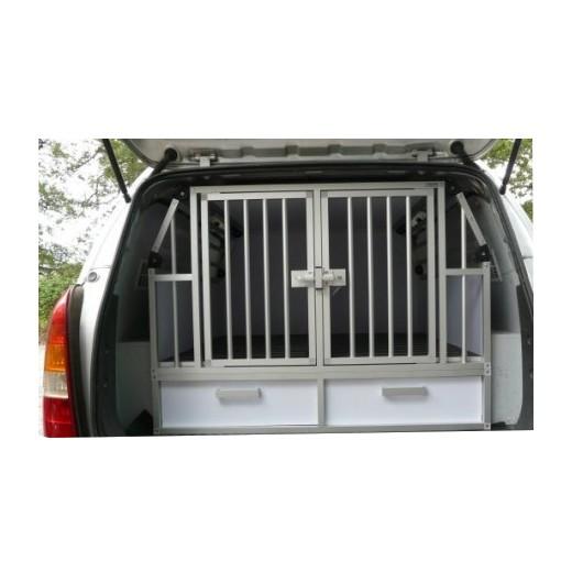 Cage de transport pour chiens DogBox Pro double. Caisses de transport.  Morin : Accessoires pour le transport et le voyage en voiture, pour chien  et chat