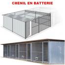 Chenil en batterie pour installation professionnelle