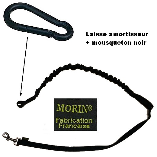 Ligne de trait 1 chien, laisse amortisseur élastique canicross