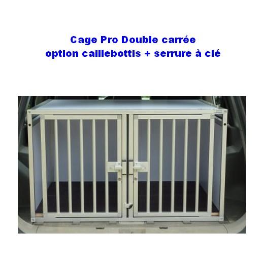 Cage de transport double en Aluminium pour deux chiens. Caisses de  transport Morin : Accessoires pour le voyage en voiture, train ou en avion pour  chien et chat