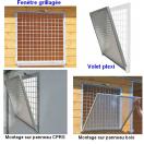 fentre grillage pour chenil