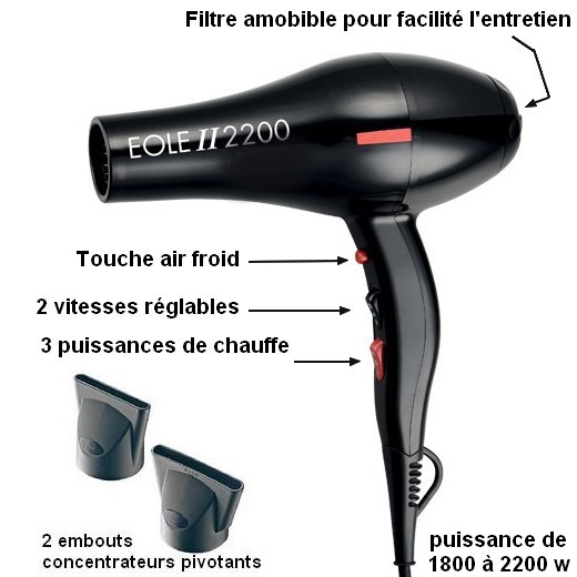 Séchoir à main PRO 2200 pour toilettage