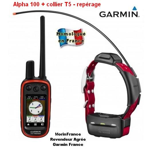 GARMIN ALPHA® 100 et Collier GPS T5 ou TT15 pour le suivi des chiens