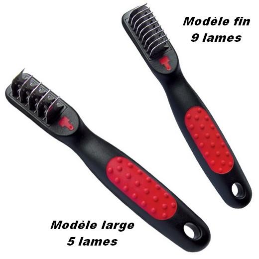 Peigne démêloir Coat King - Fin 10 lames. Brosse, accessoires de toilettage  pour l'hygiène des chiens, chiots