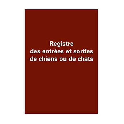 Livre "Registre entrée / sortie"