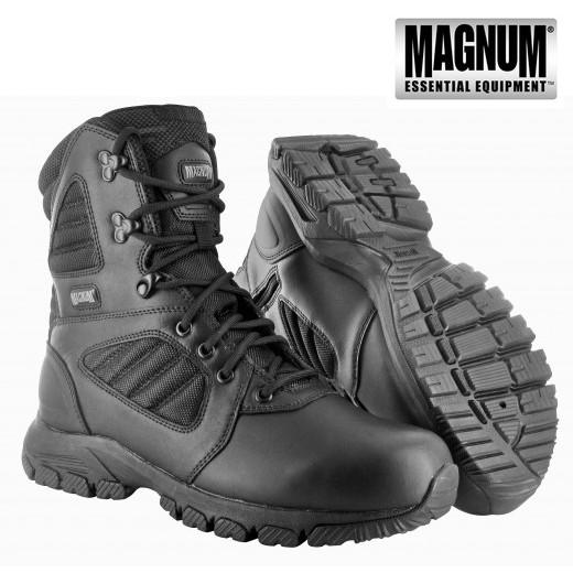 HI-TEC Magnum Lynx 8.0 Noir côté zippé Chaussures Bottines Homme Ranger sécurité