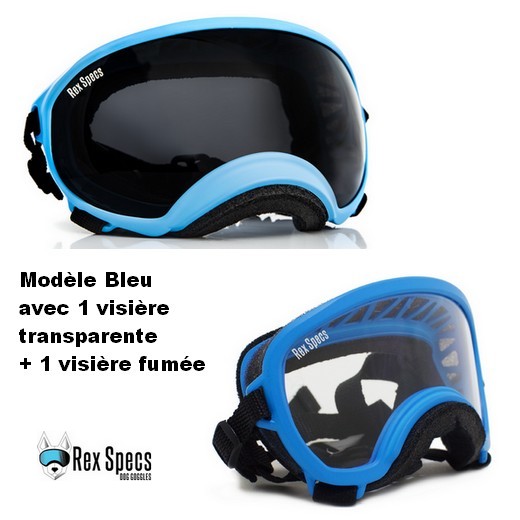Lunette / masque de protection des yeux pour chien - LARGE (chien de 13 à 45 kg) - Rex Specs