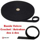 Bande Velcro crochet / astrakan dos à dos