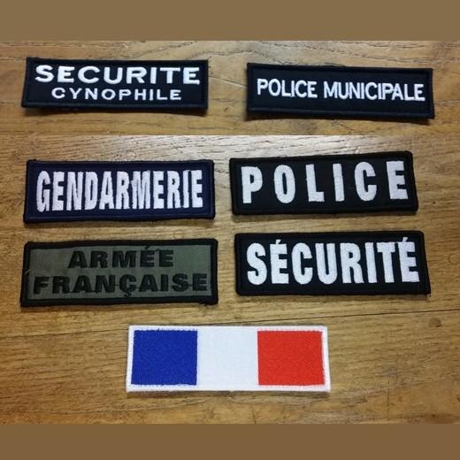 Bande de personnalisation velcro avec marquage brodé. - Gamme MCRS K9 pour  les forces de l'ordre et unités cynotechnique