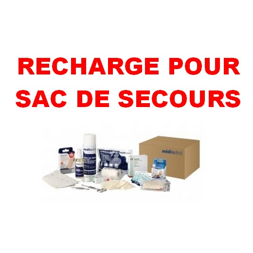 Sac garni pour secours / soins et recharge