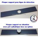 Plaque support pour ligne de dtection / pot inox cylindrique - image 5