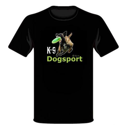 Tee Shirt "Dogsport" (frisbee) - Malinois