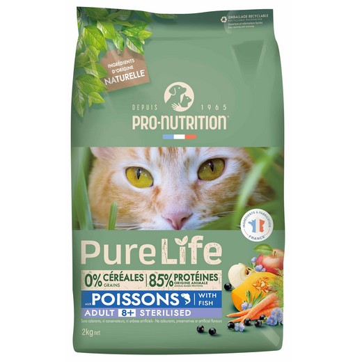 Pure life pour chats - Stérilisé 8+