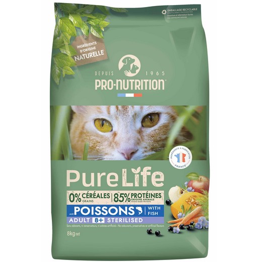 Comparer les prix de Pure life pour chats - Stérilisé 8+