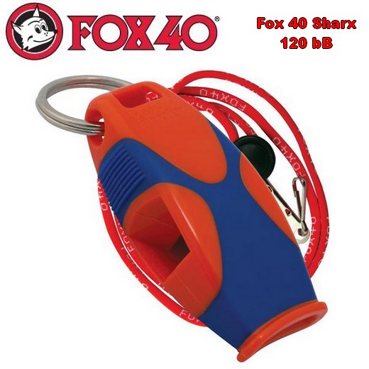 Sifflet de rappel FOX 40 SHARX (avec cordon tour de cou)