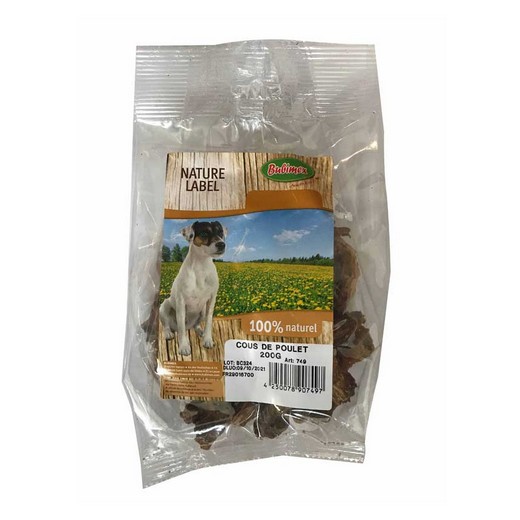 Cous de poulet séchés - Friandise naturelle pour chien