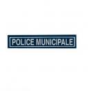 Barrette plastifie rtro-rflchissante POLICE MUNICIPALE