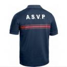 Polo manches courtes A.S.V.P. P.M. ONE bleu - image 2