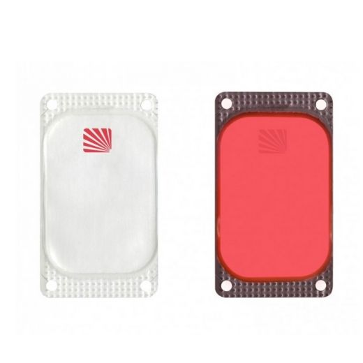 Marqueur rectangulaire Visipad® - 10 heures rouge