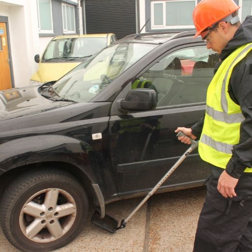 Miroir inspection télescopique alu avec lumière rechargeable