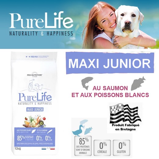 PureLife Maxi Junior - Aliment pour chiot de grande race