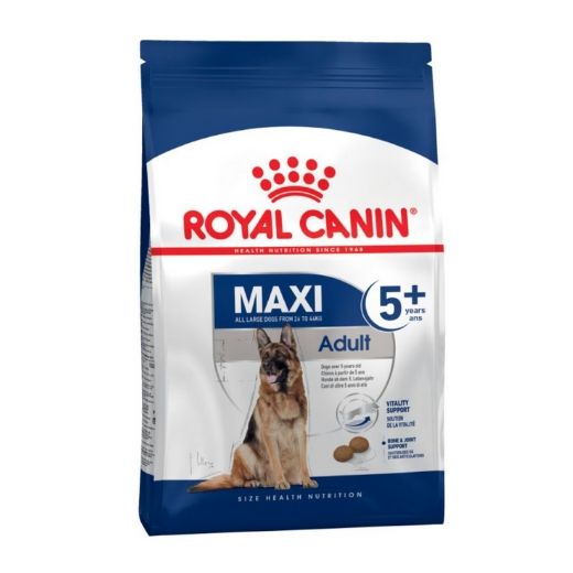 Maxi Adult 5+ Royal Canin. Croquettes chien adulte de grande taille.