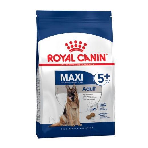 Maxi Adult 5+  Royal Canin. Croquettes chien adulte de grande taille.