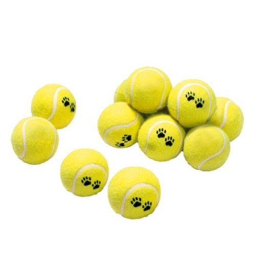 Lot de 12 balles de tennis pour chien 